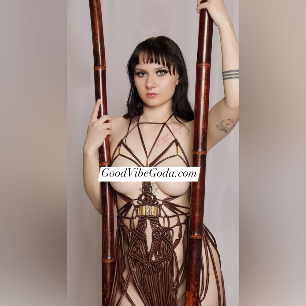 Handmade Macramé Rope Dress GoodVibeGoda Original Design